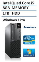 Lenovo ThinkCentre M92p High Performance Small Factor Desktop Computer, Intel Core i5 CPU up to 3.6GHz, 8GB DDR3 RAM, 1TB HDD, DVDRW, Windows 10 Professional (Certified Refurbished)