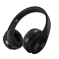 Gerleek Over Ear Bluetooth Headphone with Mic Workout 40mm Driver Foldable HiFi Wireless Headset PC/Cell Phones/TV Travel Kids (Black)