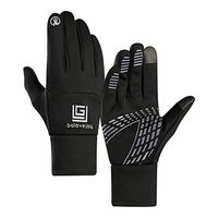 Lyperkin Winter Gloves, Premium Durable IPX 4 Waterproof Gloves Touchscreen Thicken Windproof Warm Glove for Men Women Suit Cycling Running Outdoor Activities