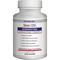 New Serra-125k Serrapeptase Enzyme 125,000 SPU Per Capsule - 90 High Potency Delayed Release Caps, Up to 6X More Potent Than Other Serrapaptase - Extra Strength Non-GMO, Gluten Free, Vegan