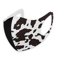 YOFFYO Anti Allergy Dust Mouth Cover, Earloop Half Face Cover for Women Men, Ski Running Face and Nose Cover with Adjustable Elastic Band - Cow Spot, Comfort Fit