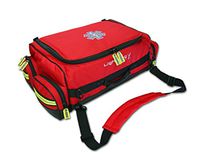 Lightning X Modular X-Tuff Oxygen Trauma Bag w/Zip-Out Cylinder Pocket & Removable Pouches - Red