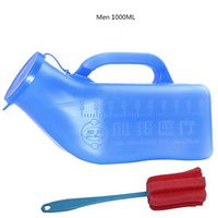 Urinal Pee Bottle Universal Portable 2000 ML Unisex Incontinence Elderly Adapter Hospital Camping Car Travel Emergency Pee Bottles (D)