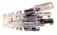 Platinum Tools 202035J EZ-RJ45 CAT5E Clear Strain Relief, Jar of 100