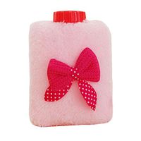 Mini Bowknot Washable Soft Cover Hot Water Bottle Warm Hand Bag-A05