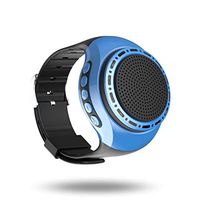 Bluetooth Speaker Watch Portable Wearable Mini Sport Wireless Bluetooth 4.0 Stereo Subwoofer with Any Smarter Phone (Blue)