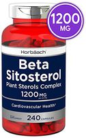 Beta Sitosterol 1200mg | 240 Capsules | Mega Strength | Plant Sterols Complex | Non-GMO, Gluten Free Supplement | by Horbaach