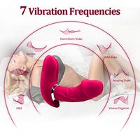 Wearable Controlling USB Rechargeable Wireless Remote Control U-Shaped Wearable G-Point Massage Double Vibration Female Toy