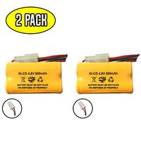 (2 Pack) 800mAh 4.8v Exit Sign Emergency Light Battery Prescolite EDCNRB Energizer N20AE015A Ni-CD AA Pack Replacement CUSTOM-222 NIC0905 OSA146