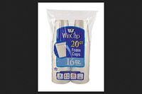 Wincup Styrofoam Cup 16 Oz Bagged 20 Count