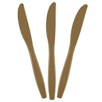 JF World Gold Premium Plastic Knives 48ct
