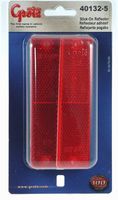 Grote 40132-5 Red Mini Stick-On / Screw-Mount Rectangular Reflectors (Pair Pack)