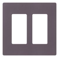 Lutron Claro 2 Gang Decorator Wallplate, SC-2-PL, Plum