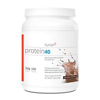 HumanN Protein40 | Complete Protein Blend for Daily Muscle and Bone Health (Chocolate, 21-Ounce)