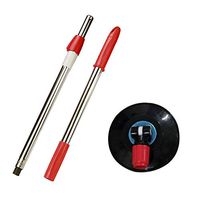 Arrowsy Spin Mop Pole Handle Replacement | Planter Garden Auger Spiral Drill Bit Planting Hole Digger Drill Bit (Red)