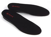 SINY 1-Layer (3cm) Height Increase Taller Shoe Insoles Pad Cushion for Men Foot Care Black