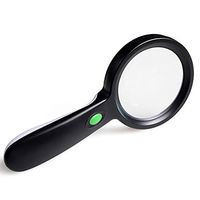 20 Times Hand Hold Magnifying 20X Glass Magnifier with led Lights high-Definition Glass high-Power Optical Large Lens Reading Magnifying for The Elderly