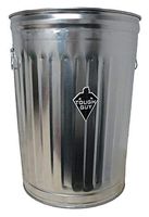 20 gal. Round Silver Trash Can