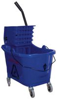 Mop Bucket and Wringer, 8-3/4 gal, Blue