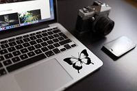 A Design World Butterfly MacBook Decals Stickers Color Decals Decoration Vinyl Stickers Electronics Computer Custom Decals Cars Kitchen Bathroom Mirror Color Selection