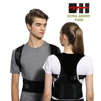 Posture Corrector for Women and Men FDA Approved Adjustable Back Support Brace with Lumbar Waist Support, Magnetic Upper Back Straightener Brace Providing Shoulder-Neck-Back Pain Relief (L)