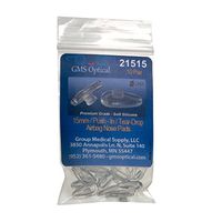 GMS Optical Soft Silicone Air Bag Nose Pads for Eyeglasses (15mm Push-in, 10 Pair)