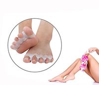 Distinct Silicone Separator Toe Spacers Toe Stretchers Easy Wear in Shoes, Quickly Alleviating Pain After Yoga and Sports Activities for Men and Women