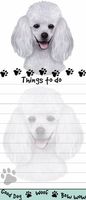 "Poodle Magnetic List Pads" Uniquely Shaped Sticky Notepad Measures 8.5 by 3.5 Inches