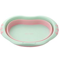 Creation Core Collapsible&Portable Baby Kids Space-Saving Wash Basin Tub for Travel(Green)