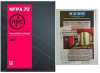 NFPA 70 2017 : National Electrical Code (NEC) Paperback (Softbound) and Index Tabs, by NFPA, 2017 Edition, Set