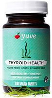 Yuve Natural Organic Sea Kelp Supplement - Thyroid Support with Iodine 225 mcg - Vegan, Plant Based, Non-GMO, Gluten-Free, Soy-Free - Pure Dried Seaweed Sourced from North Atlantic Ocean - 100 Tablets