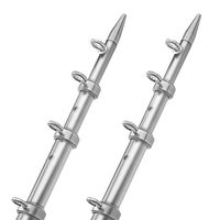 TACO METALS TACO 18' Telescopic Outrigger Poles HD 1-½" - Silver/Silver / OT-0552VEL186 /