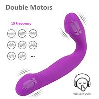 CharmingNight Unisex Wireless Remote Control Game Device, Double Head Vibration, Silicone Waterproof, USB Charging, Flexible Bending Without Deformation Easy to Clean