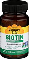 Country Life Biotin 500 mcg - 100 Tablets