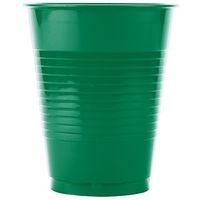 Creative Converting 28112081 16 oz. Emerald Green Solid Plastic Cup - 240/Case