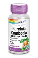 Solaray Guaranteed Potency Garcinia Cambogia Fruit Extract 500 mg VCapsules, 60 Count