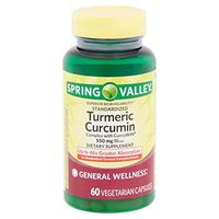 Spring Valley Superior Turmeric Curcumin 550 mg, General Wellness, 60 Capsules
