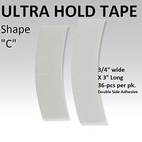 Ultra Hold Adhesive Support Tape Contour Shape C 36PCS by Walker Tape