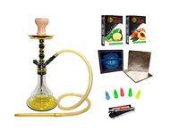 DUD smoke Series 20" Bling Bling- Combo KIT SET w/ Instant Charcoal , TanyaHerbal Molasses, Foil and Hookah Mouth Tips