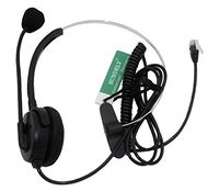Sundely Call Service Headset with Adjustable Boom Mic 4-pin RJ9 Modular Connector for Telephone /IP Phone Nortel Networks (Northern Telecom) Packet 8 Phones Polycom Safecom ShoreTel