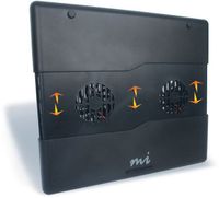 Micro Innovations Notebook Cooling Pad with 3-Port USB Hub and Built-in Fans