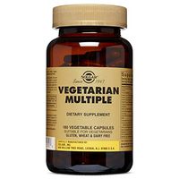 Solgar Vegetarian Multiple, 180 Vegetable Capsules - Vitamins A, C, D, E & More - Contains Irons - Plus Zinc for Healthy Immune System Support - Vegan, Gluten Free, Dairy Free - 60 Servings