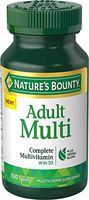 Nature's Bounty Adult Complete Multivitamin Plus Vitamin D3, 100 Tablets