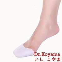 Dr.Koyama 2 Design Toe Caps Soft Gel Pointe Ballet Dance Football Shoes Toe Pads Toe Protector (2 Designs 2 Pairs)