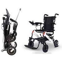 Lightweight Folding Electric Wheelchair,Elderly Disabled Aid Car Intelligent Compact Automatic Lightweight(20.5kg) Scooter,Free Installation