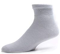12 Pair Diabetic Socks,Plus Size 13-15,Low Cut-Ankle HIGH,White Color,Physicians Choice by Physician's Choice