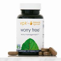 Worry Free | 30 Herbal Tablets - 1000 mg ea. | Worry Management™ | Natural Relief for Worry, Stress & Tension