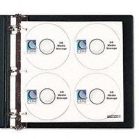 C-Line® CD/DVD Ring Binder Kit BNDR,D-RNG,2",CD/DVD,BK (Pack of5)
