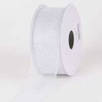 Sheer Organza Ribbon 25 Yard 5/8 Wide 24 Assorted Colors! Great for Favors Gifts (Silver)