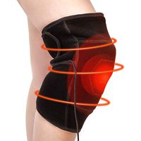 Heating Knee Pad - Heated Knee Brace Right Far Infrared Heat Therapy Heating Knee Brace Wrap for Arthritis Pain Rheumatism Varicose Veins Joint Pain Graphene Knee Heating Pad with USB Cord